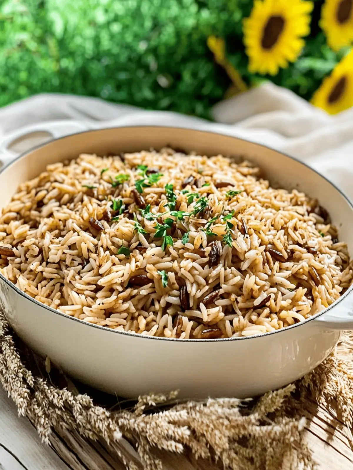 Savory Harvest Rice with Mushrooms and Craisins Delight 2 Harvest Rice