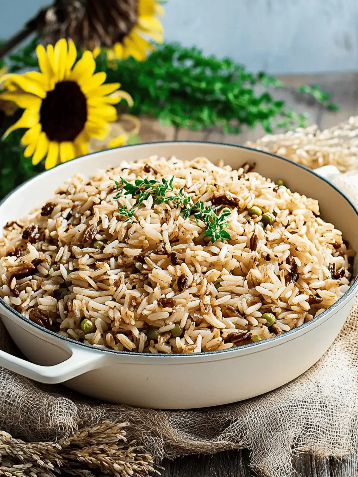 Savory Harvest Rice with Mushrooms and Craisins Delight 3 Harvest Rice