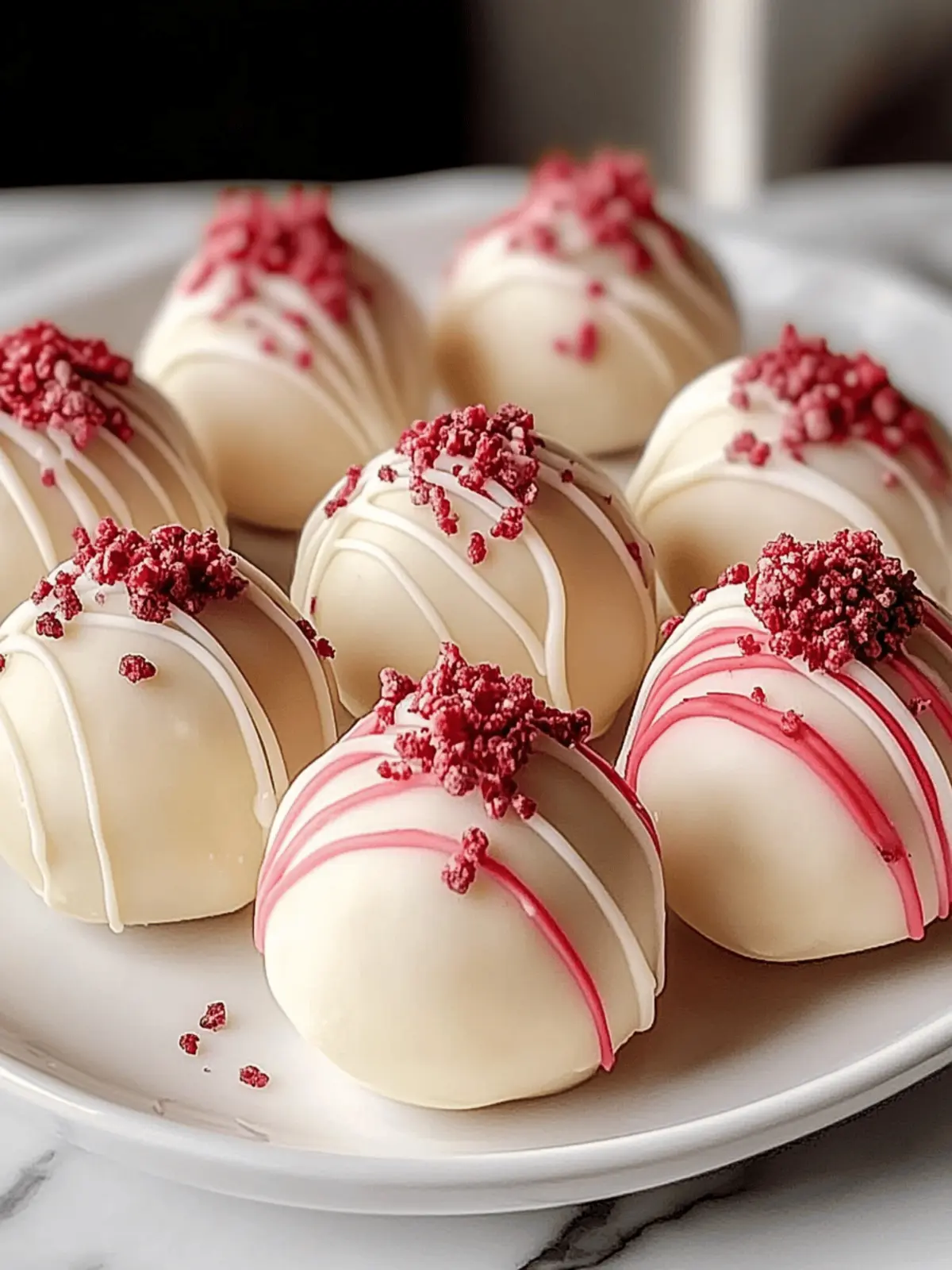 Strawberry Cheesecake Truffle Balls