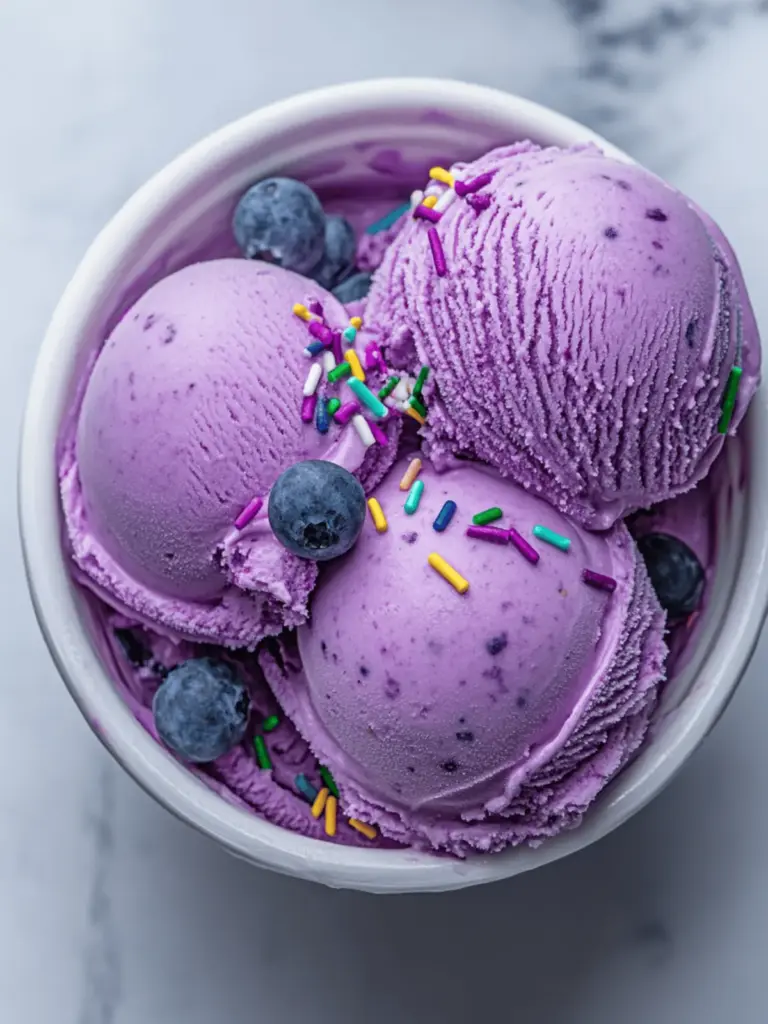 Vegan Blueberry Ice Cream