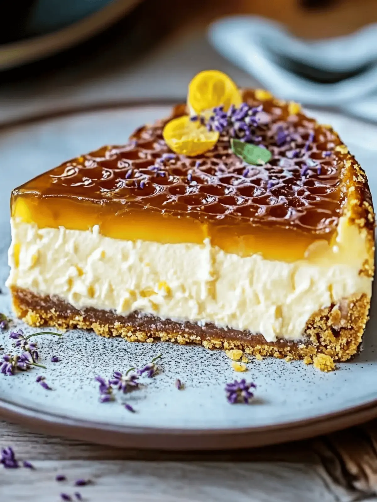 Lemon Lavender Cheesecake
