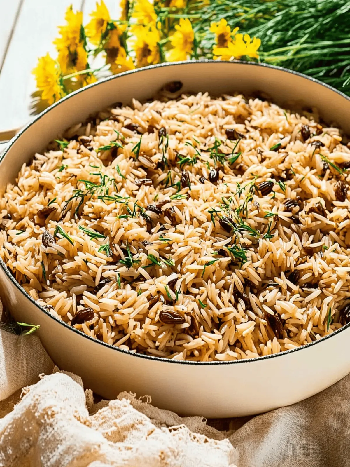 Savory Harvest Rice with Mushrooms and Craisins Delight 4 Harvest Rice