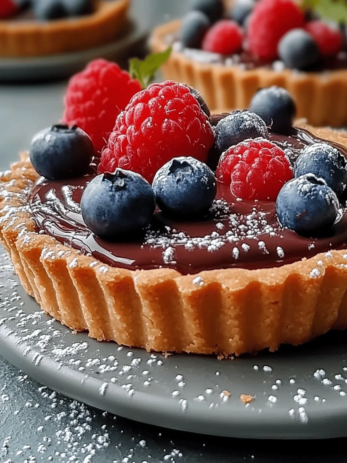 No Bake Nutella Tart
