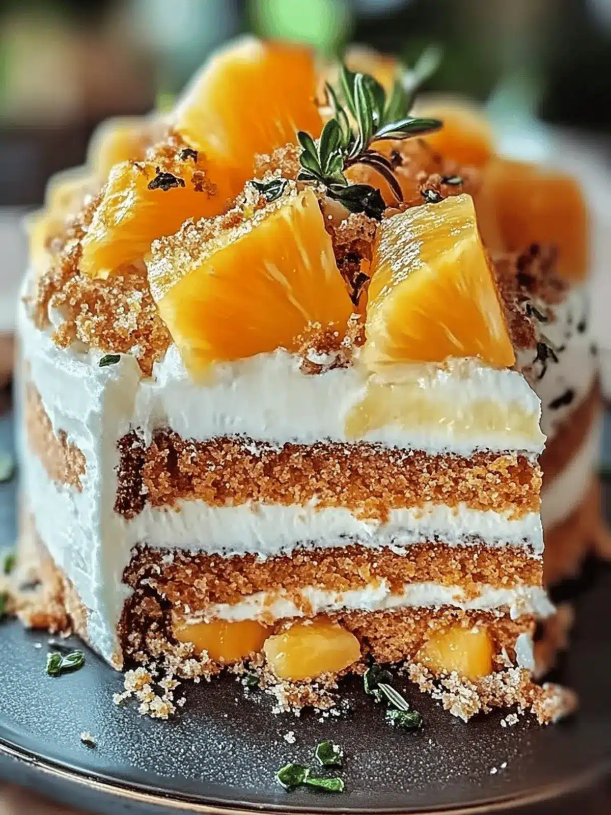 Hawaiian Carrot Pineapple Cake