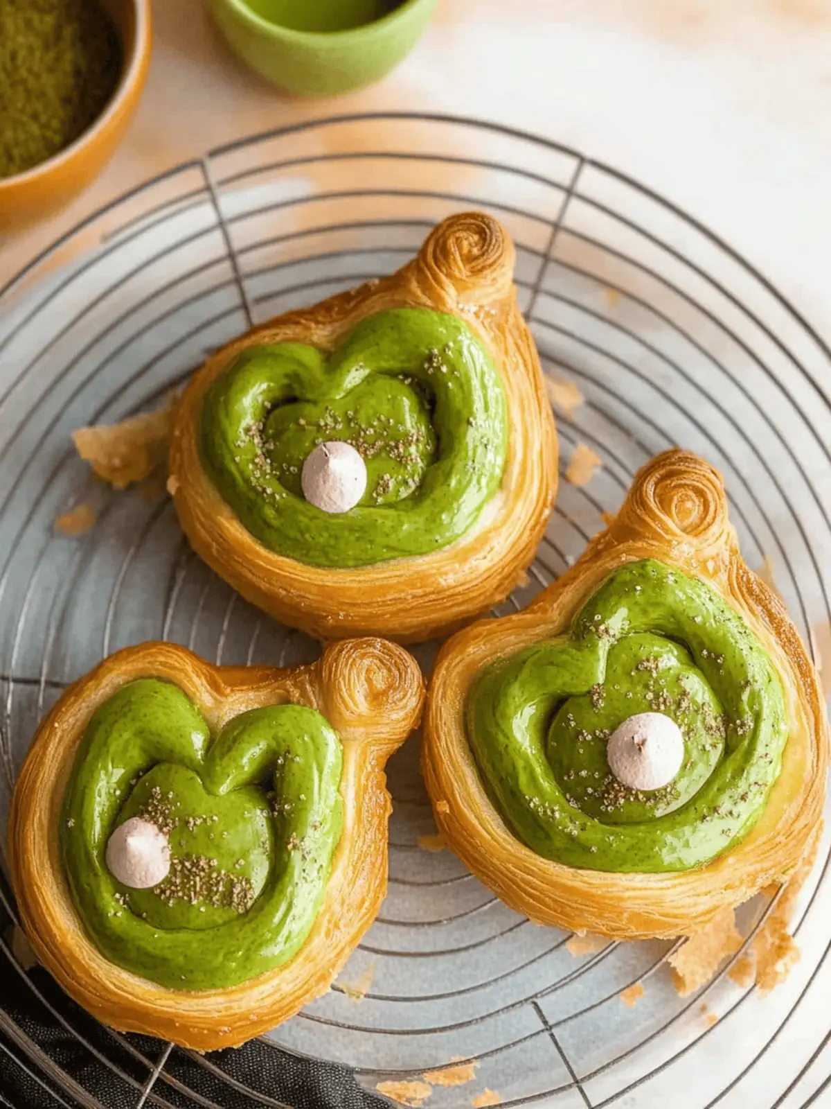Irresistible Matcha Danishes – Flaky, Creamy, Homemade Joy 2 Matcha Danishes
