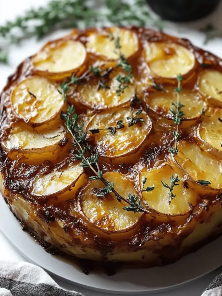 Crispy Balsamic Potato Torte