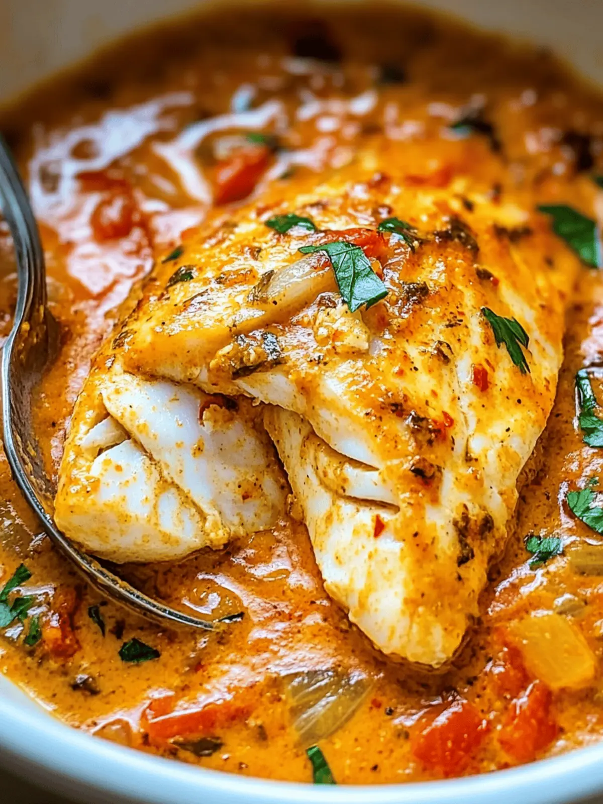 Tilapia in Roasted Pepper