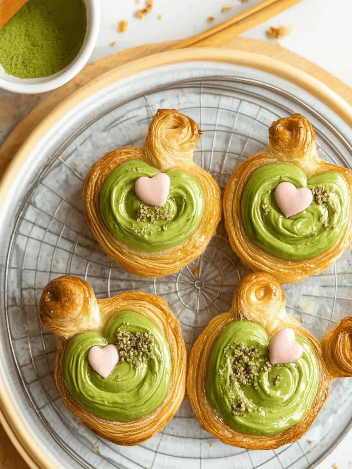 Irresistible Matcha Danishes – Flaky, Creamy, Homemade Joy 4 Matcha Danishes