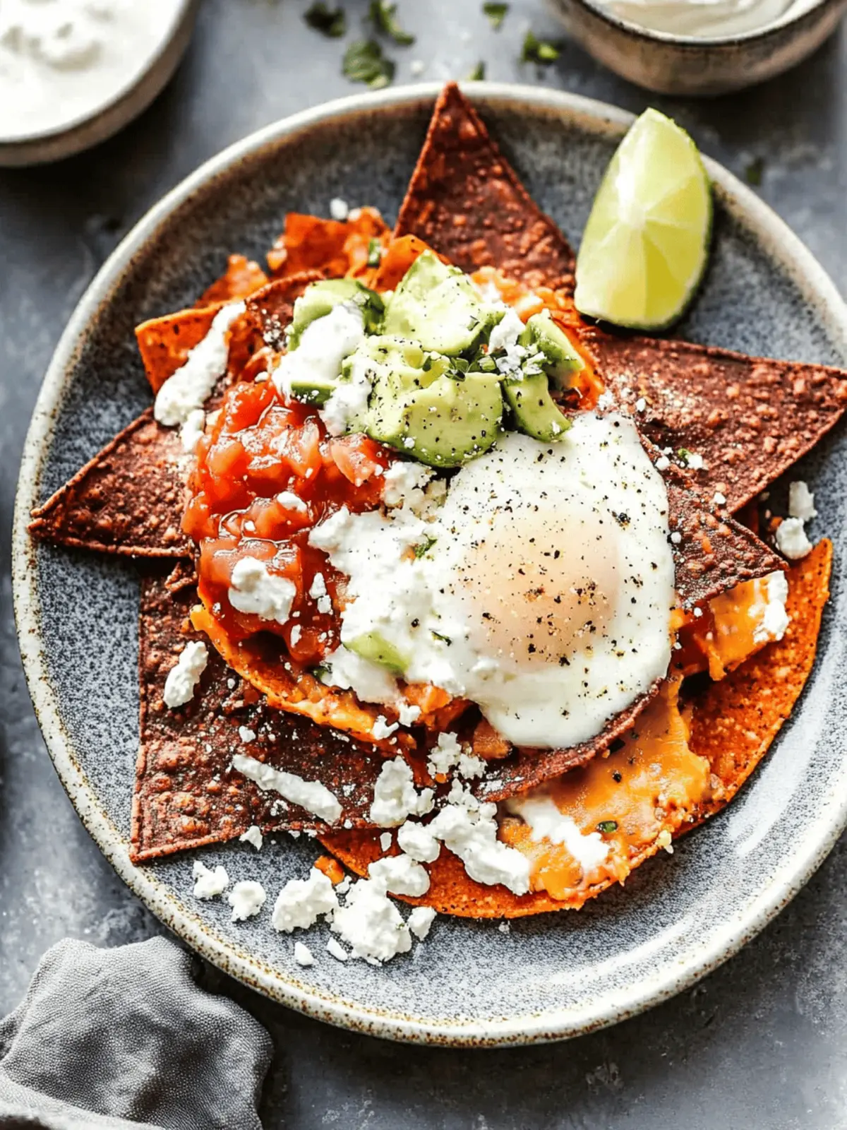 Chilaquiles Bliss: Crispy Tortillas with Zesty Guajillo Sauce 2 Chilaquiles