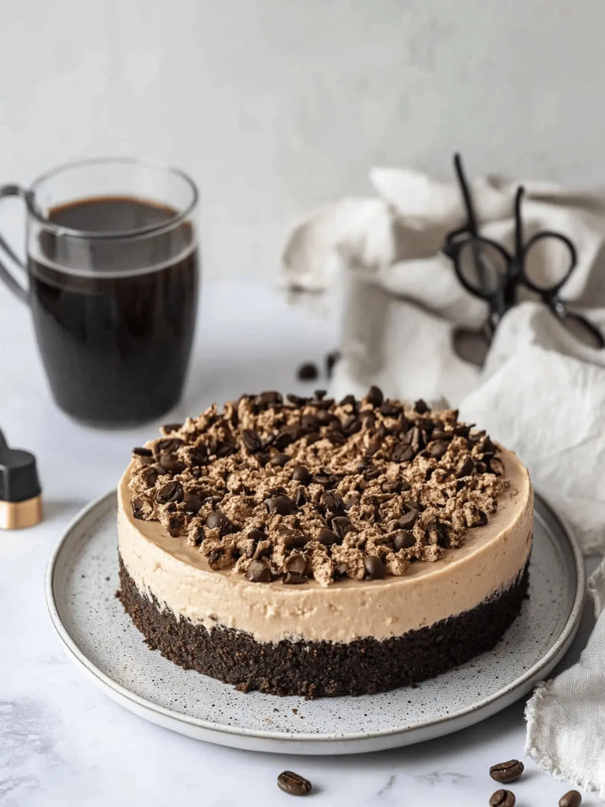 Irresistible Coffee Cheesecake with Oreo Crust Delight 3 Coffee Cheesecake