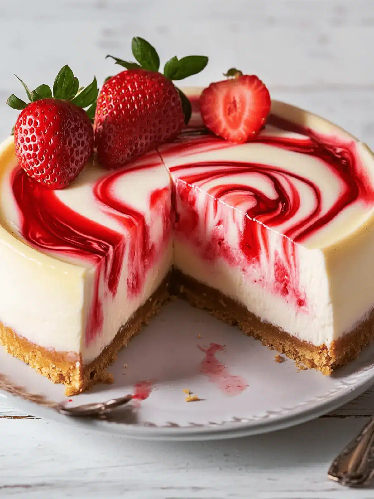 Decadent Strawberry Swirl Cheesecake You’ll Love to Make 4 Strawberry Swirl Cheesecake