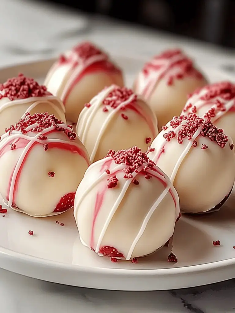 Strawberry Cheesecake Truffle Balls