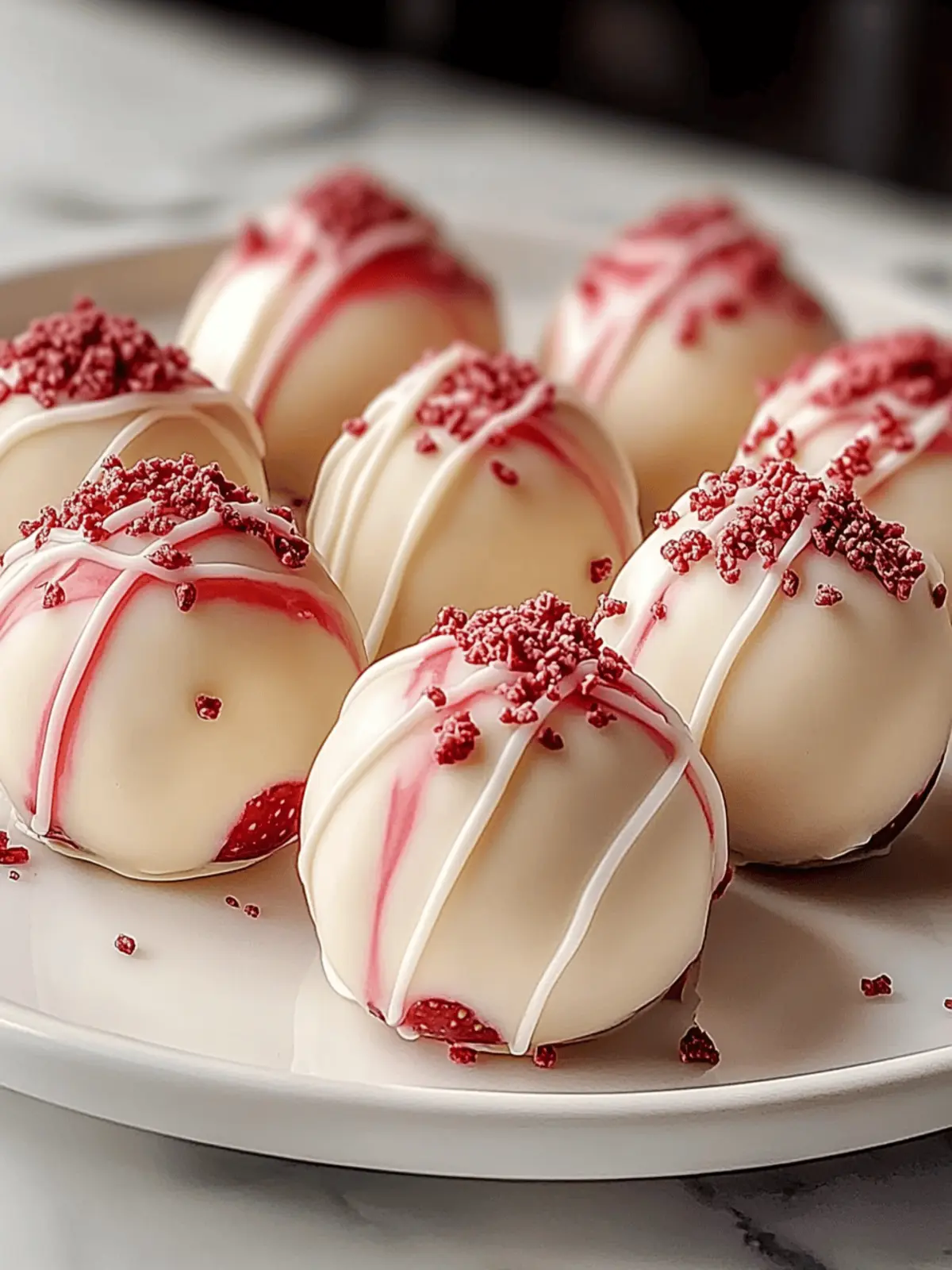 Strawberry Cheesecake Truffle Balls