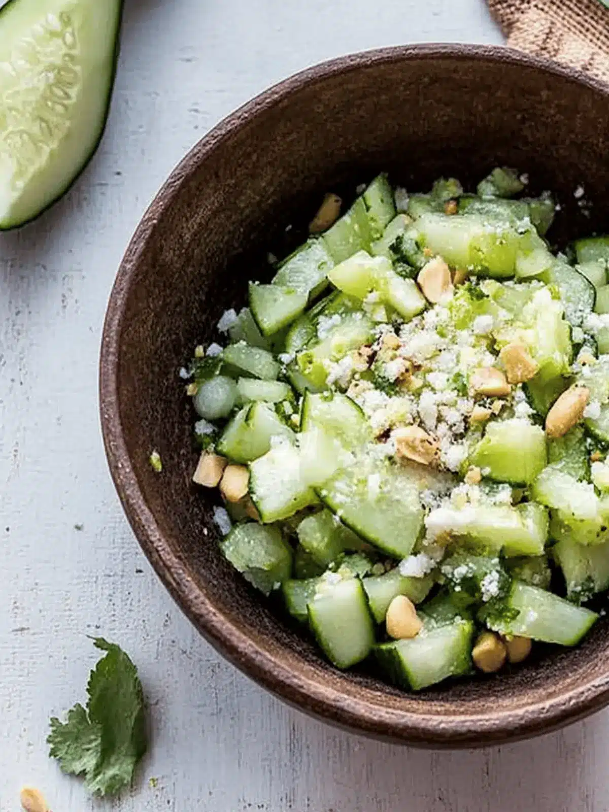 Indian Cucumber Peanut Salad