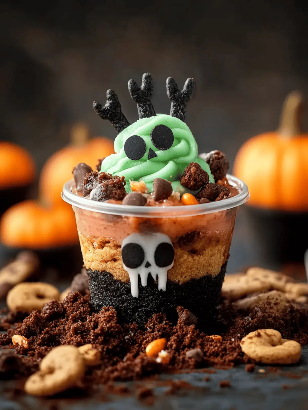 Graveyard Pudding Cookie Cups: A Spooktacular Halloween Treat 4 Graveyard Pudding Cookie Cups