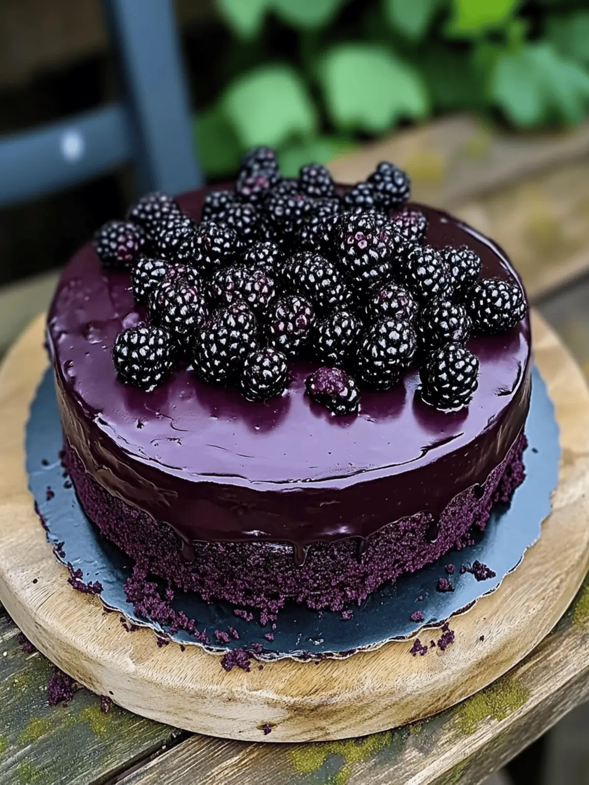 Blackberry Velvet Gothic Cake