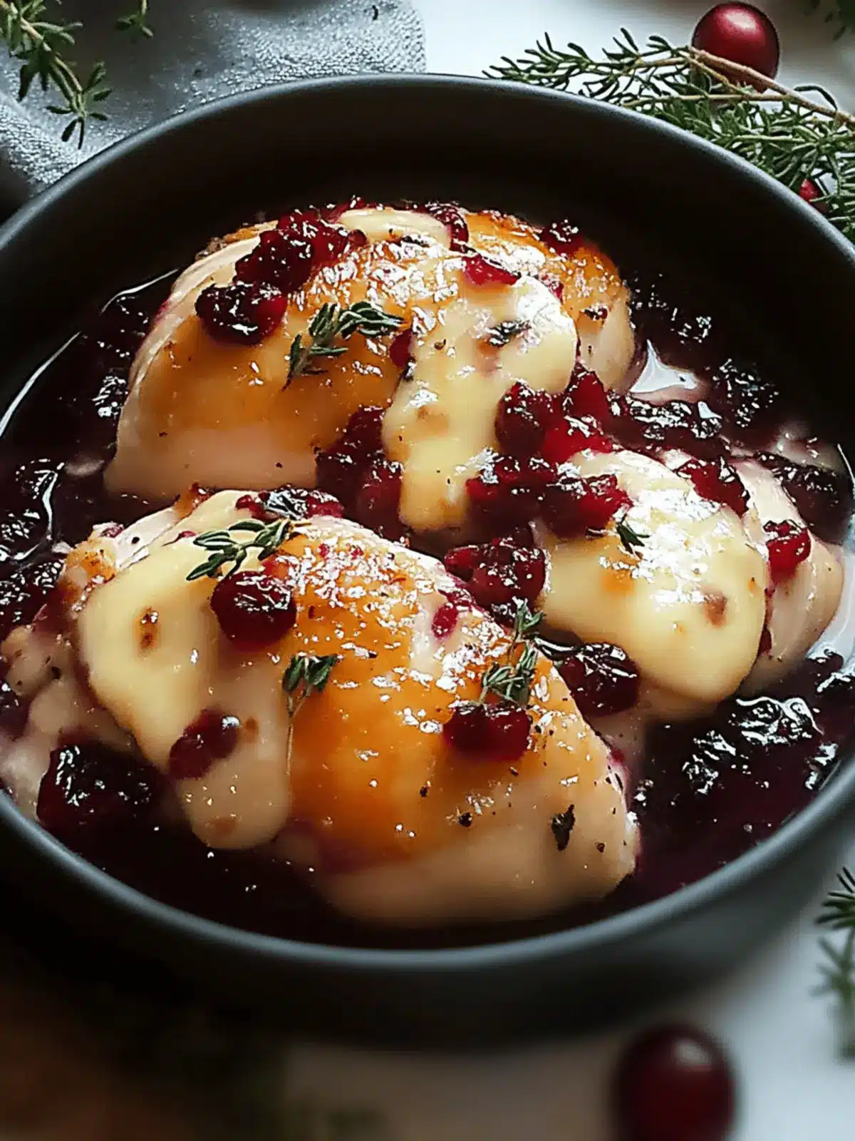 Cranberry Brie Stuffed Chicken: A Cozy Dinner Delight 3 Cranberry Brie Stuffed Chicken