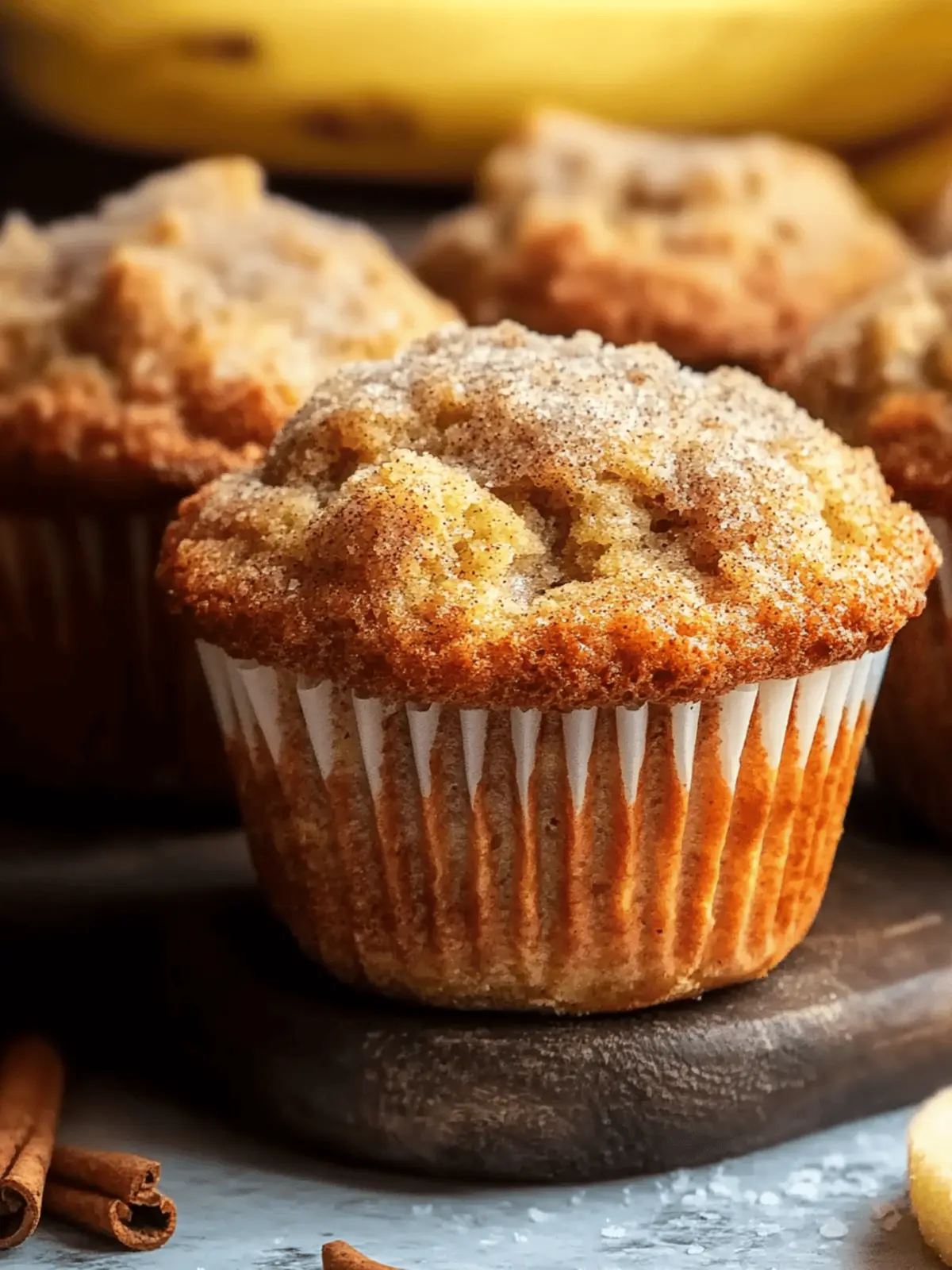 Cinnamon Banana Bread Muffins