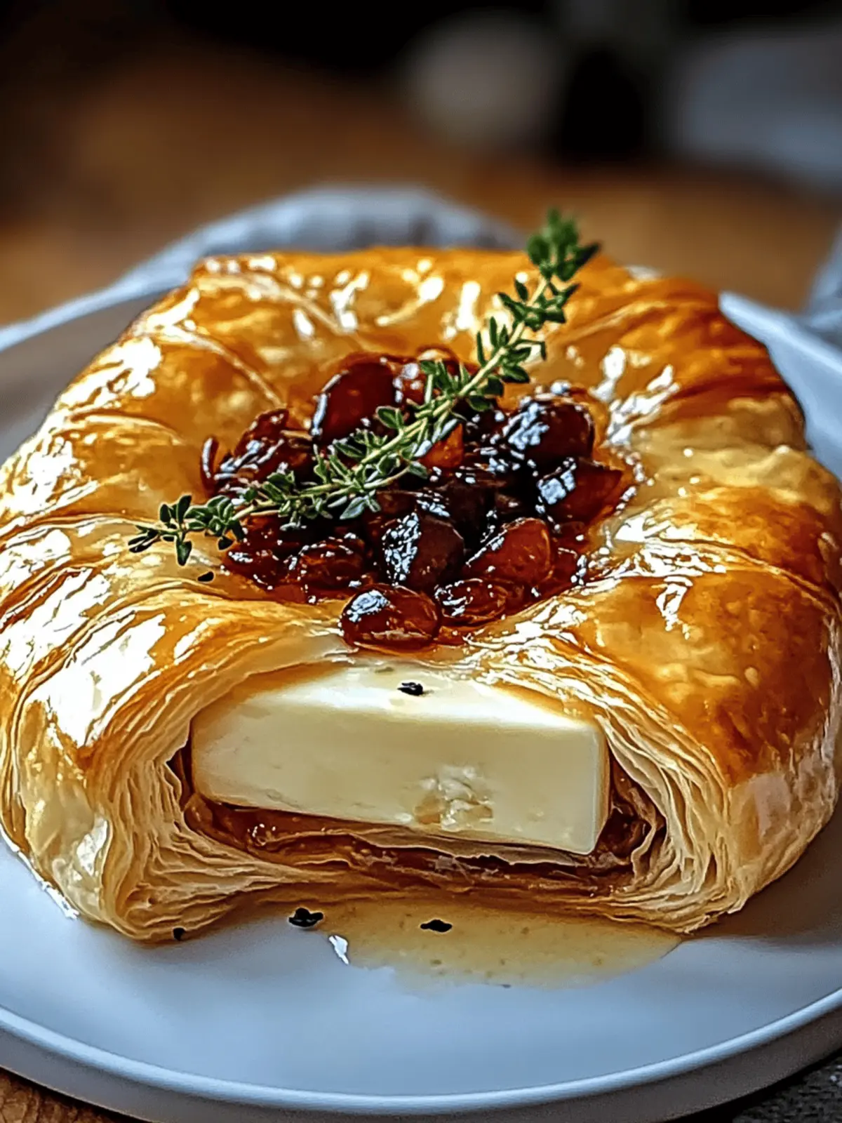 Baked Brie in Puff Pastry
