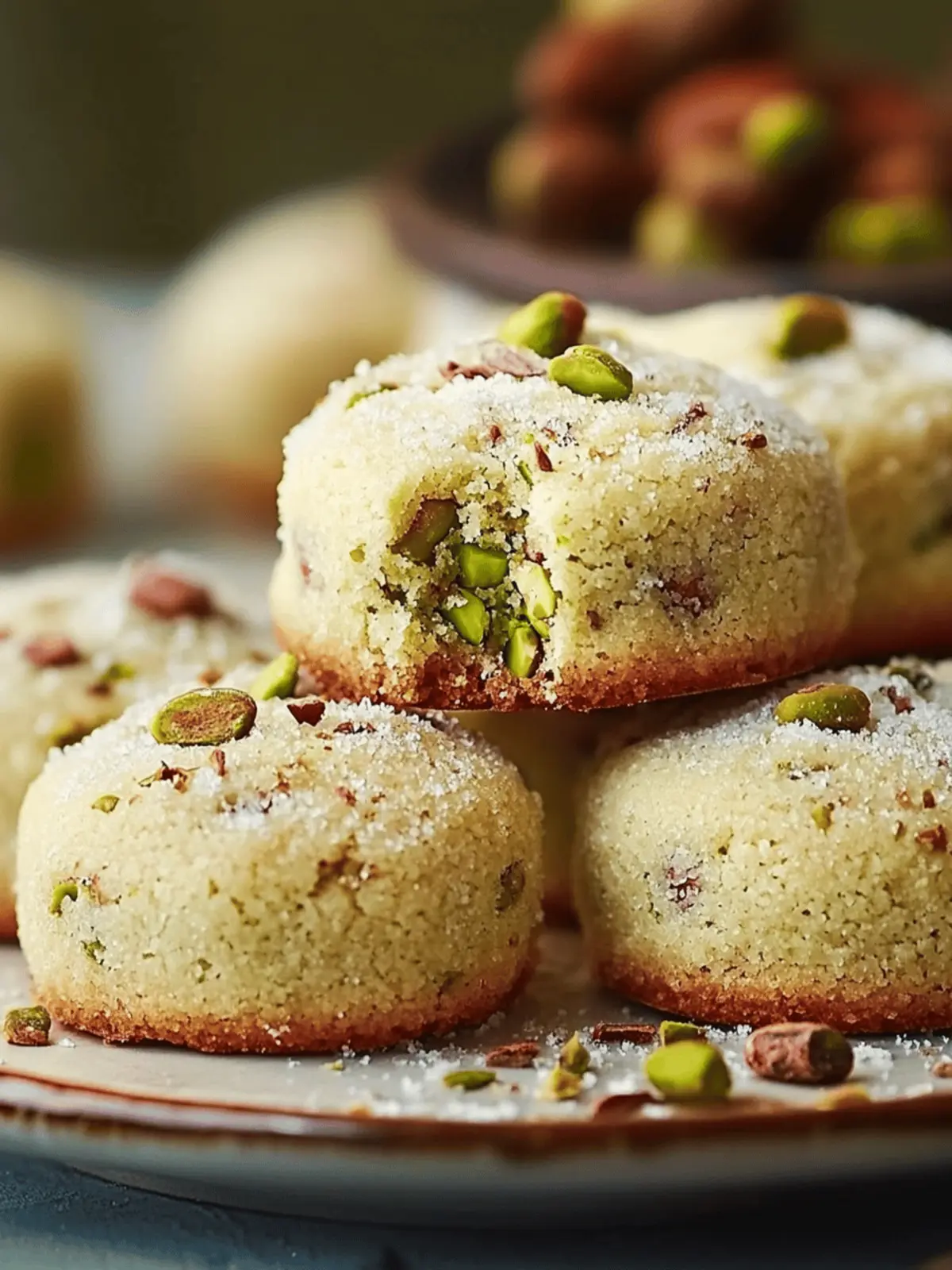 Pistachio Wedding Cookies: A Light Delight for Every Celebration 2 Pistachio Wedding Cookies