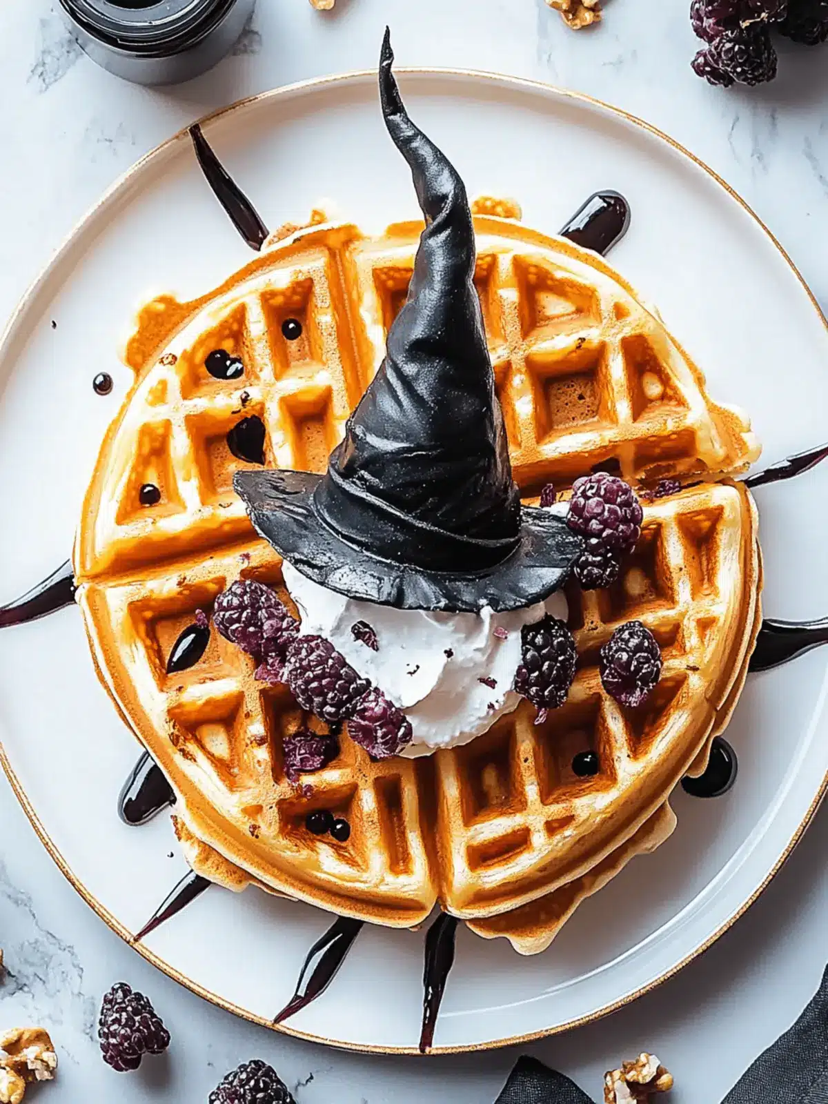 Witch Hat Waffles