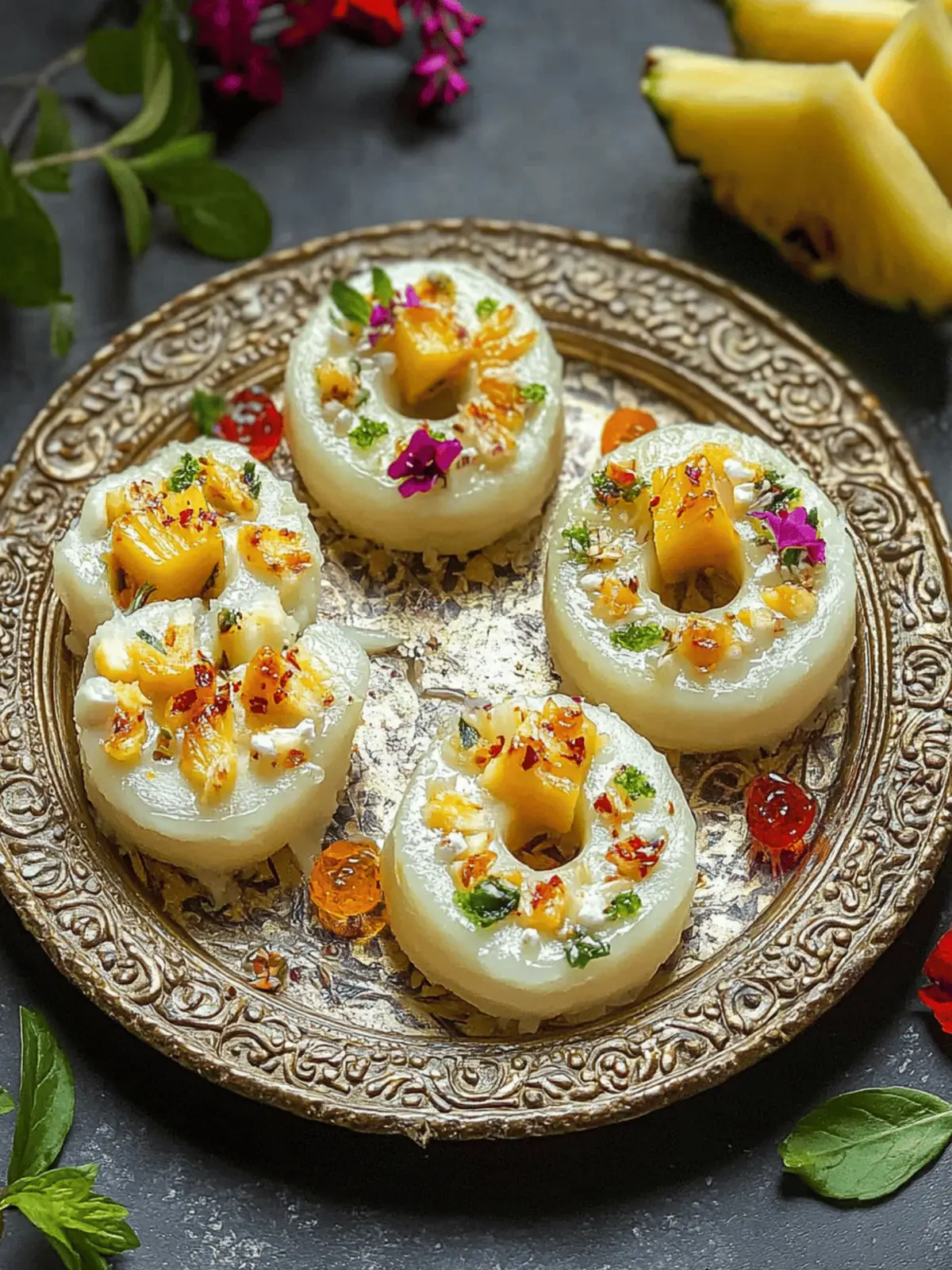 Pineapple Sandesh