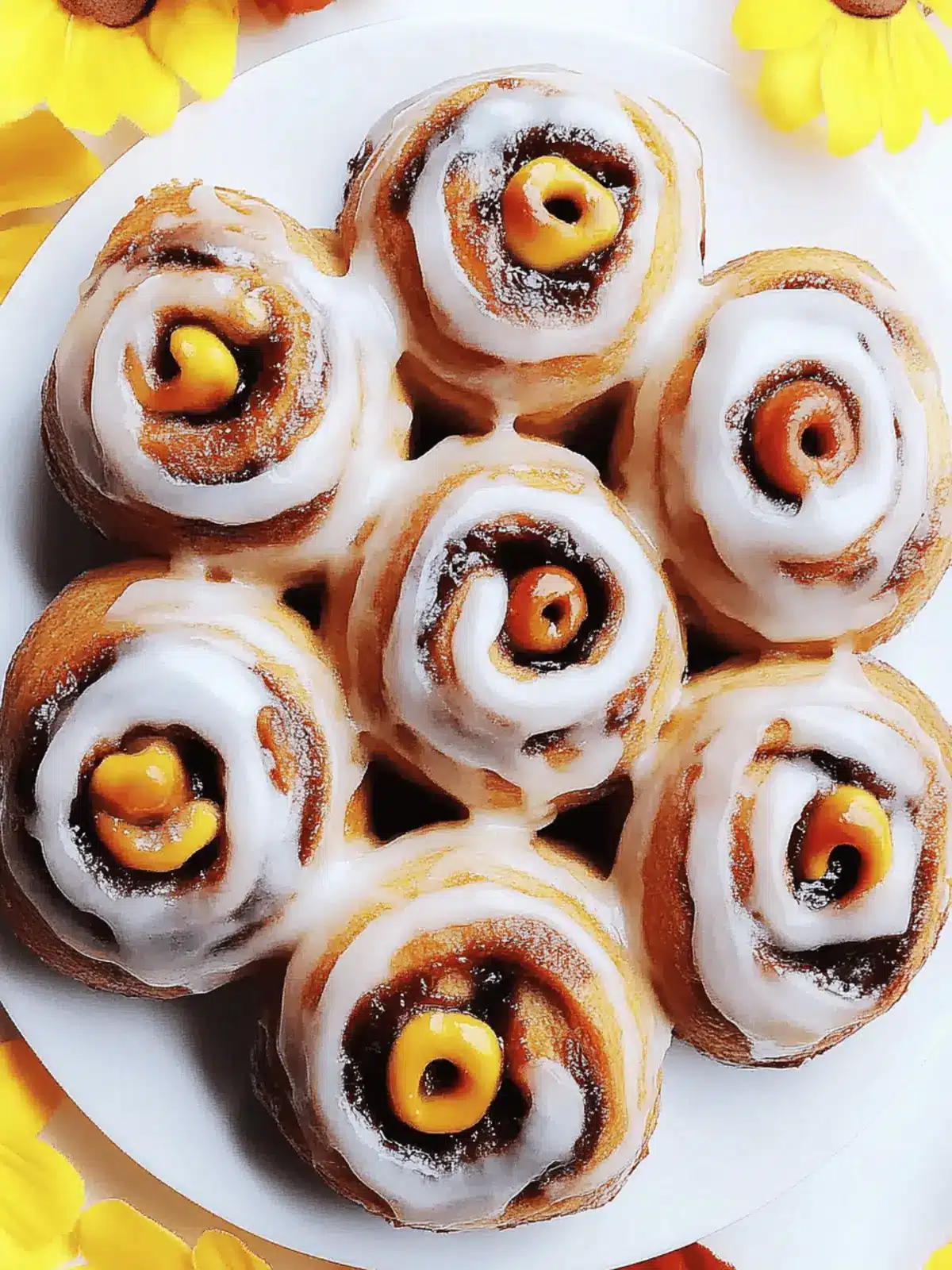 Creepy Crawly Cinnamon Rolls