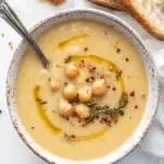 Vegan Garlic Chickpea Soup