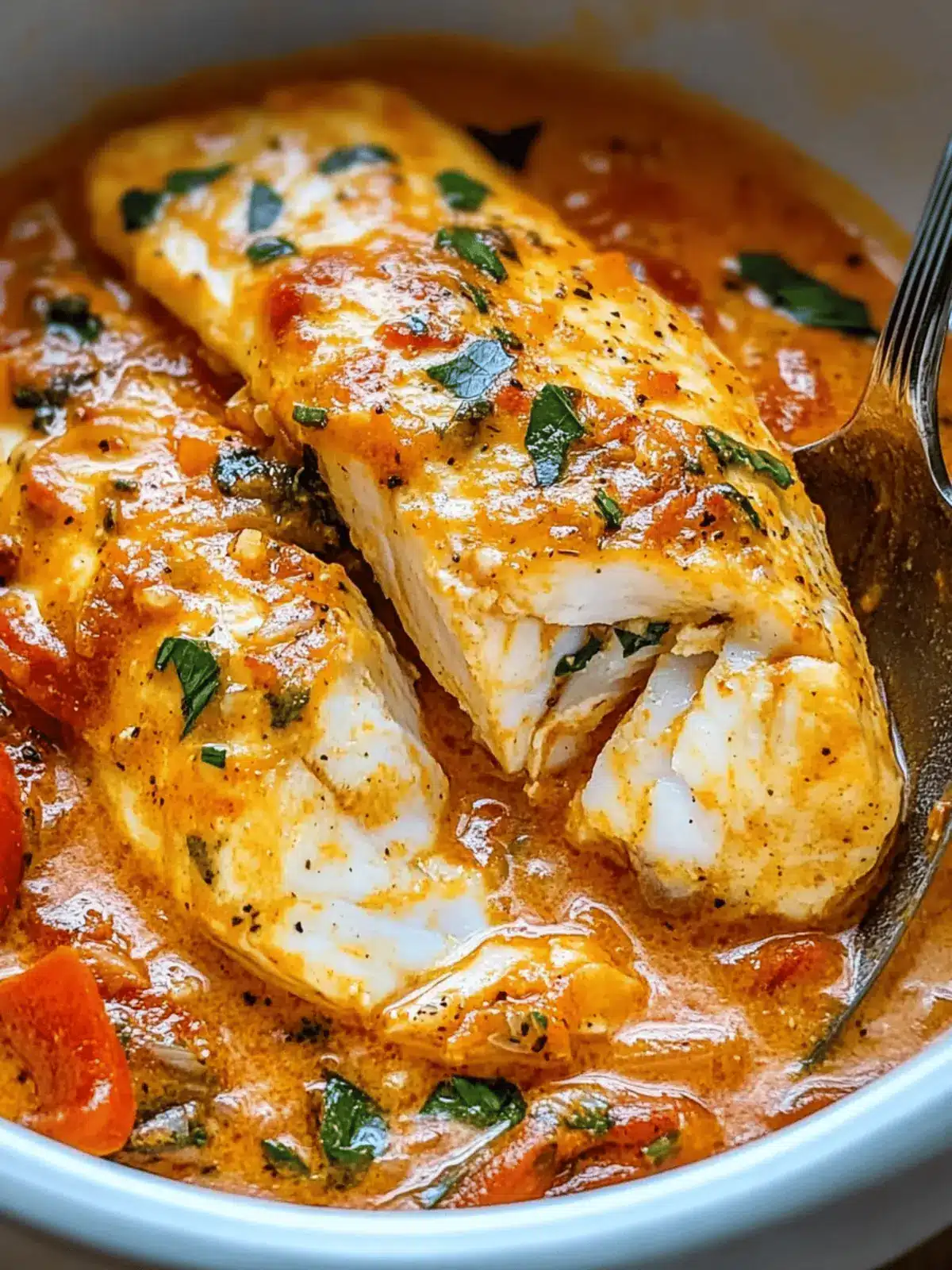 Tilapia in Roasted Pepper