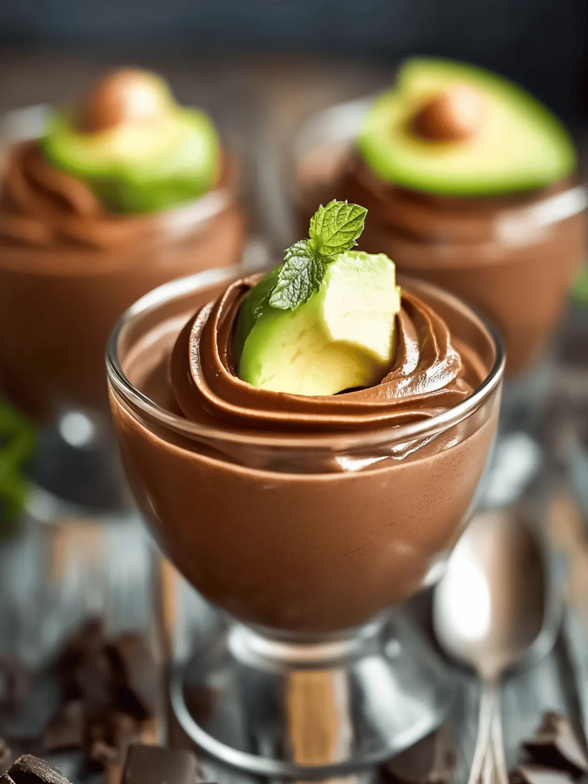 Indulge in Decadent Chocolate Avocado Mousse Bliss 3 Chocolate Avocado Mousse