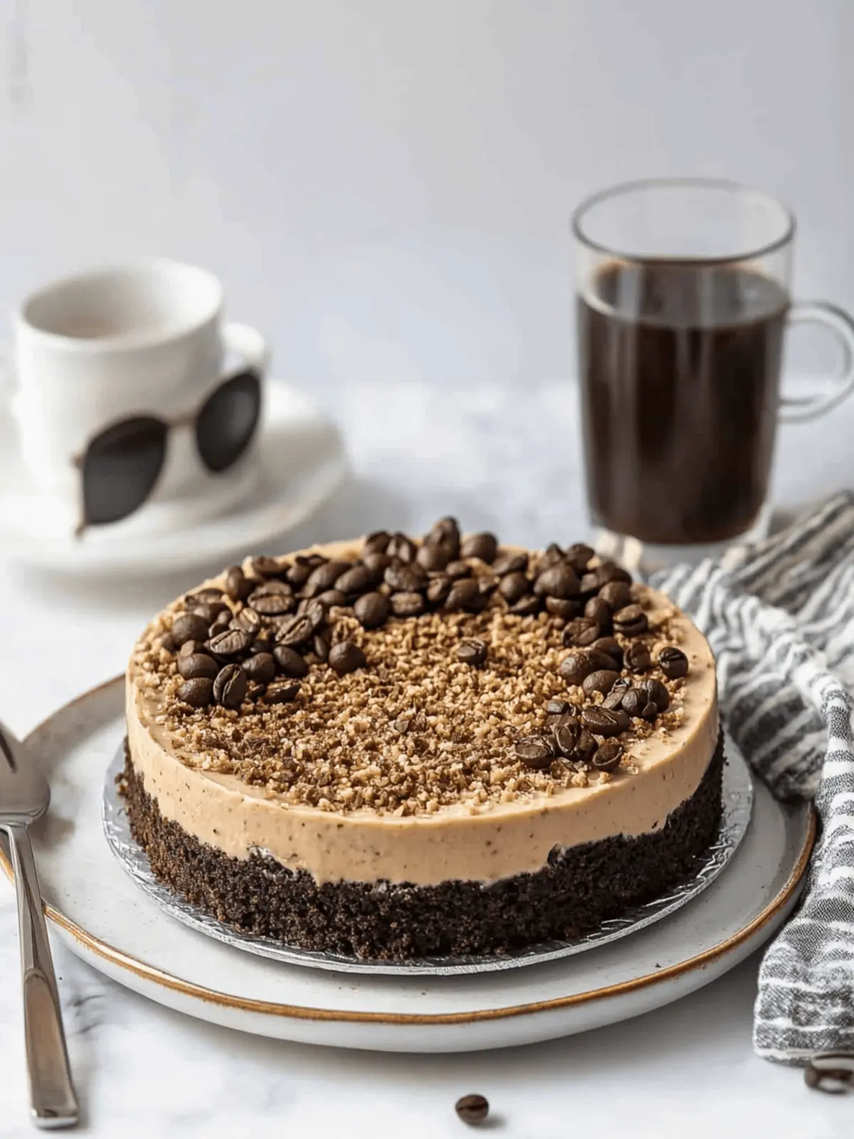 Irresistible Coffee Cheesecake with Oreo Crust Delight 2 Coffee Cheesecake