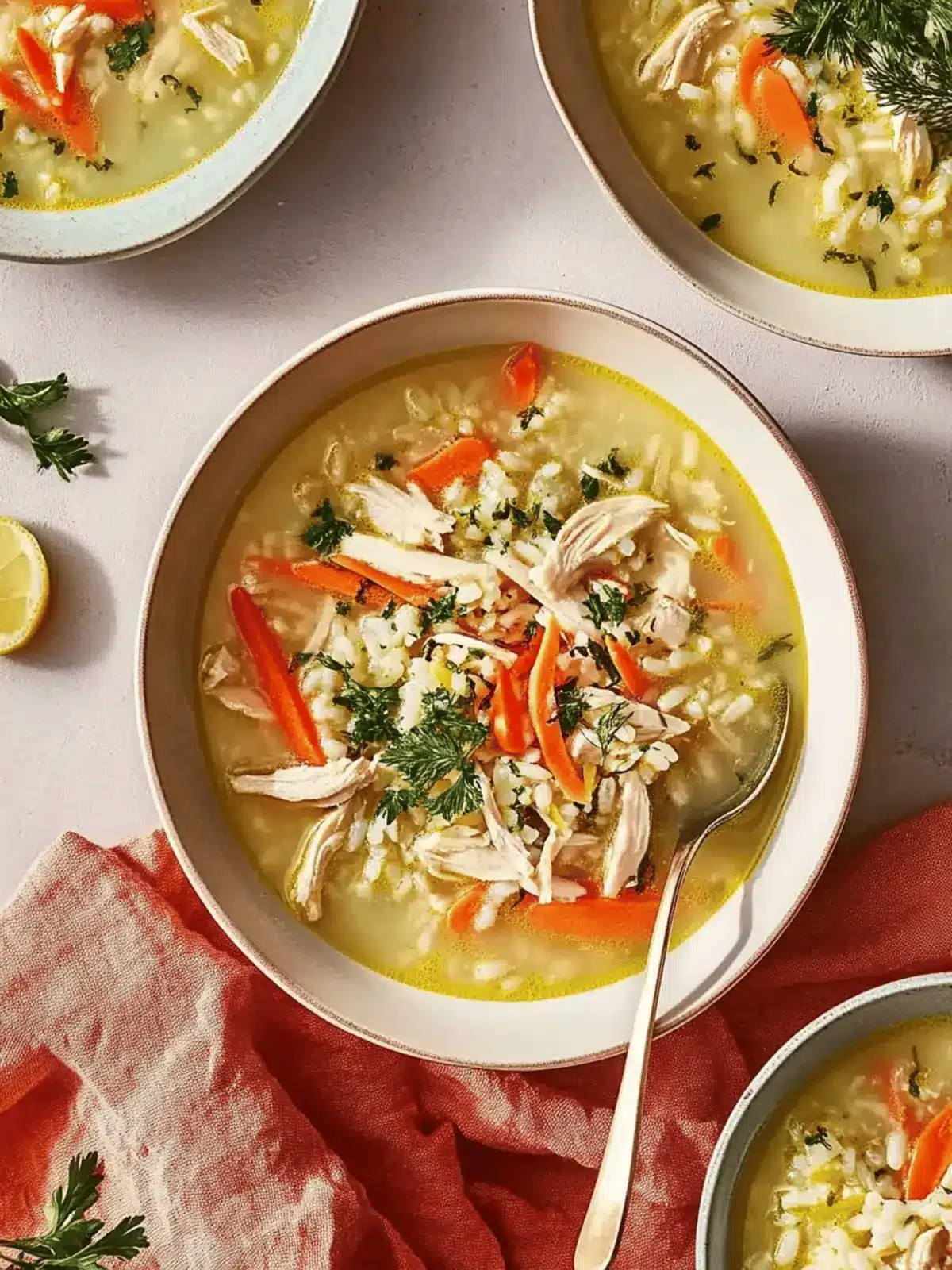 Lemony Chicken & Rice Soup to Brighten Your Day 2 Lemony Chicken & Rice Soup
