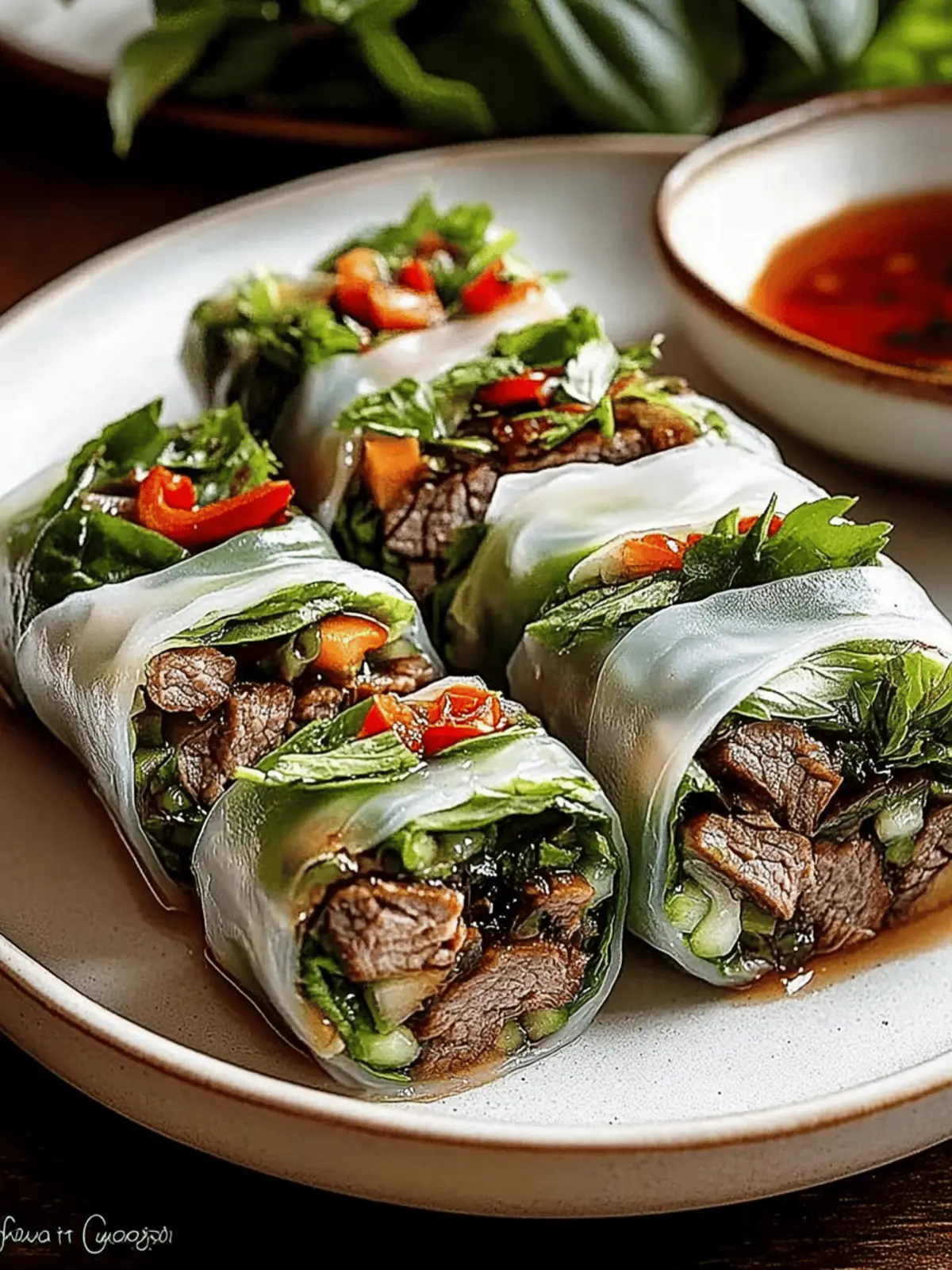 Savory Thai Basil Beef Rolls: Quick, Healthy & Customizable 2 Thai Basil Beef Rolls