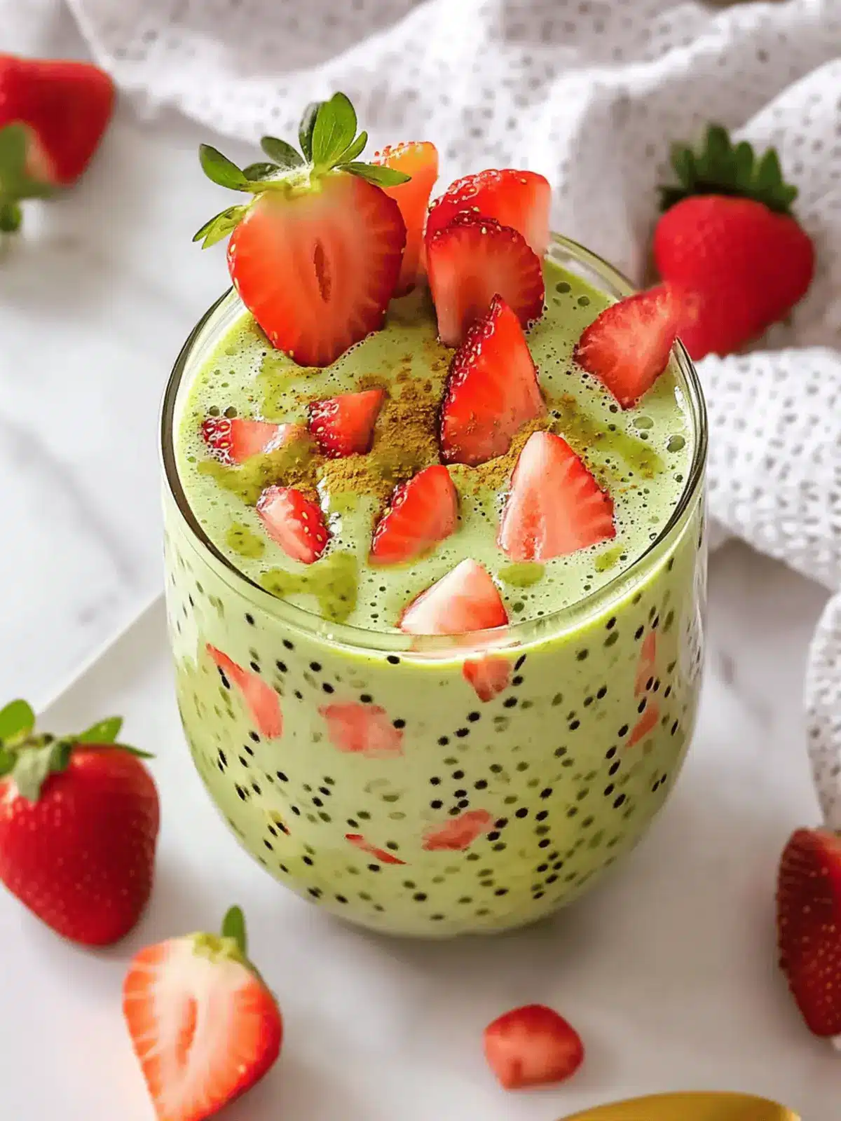Strawberry Matcha Sago: A Creamy Summer Delight! 4 Strawberry Matcha Sago