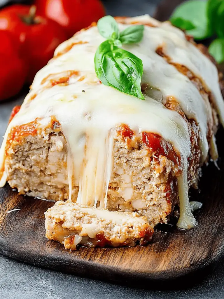 Ground Chicken Parmesan Meatloaf
