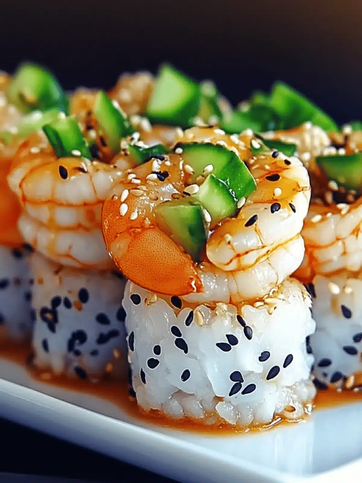 SPICY SHRIMP SUSHI STACKS