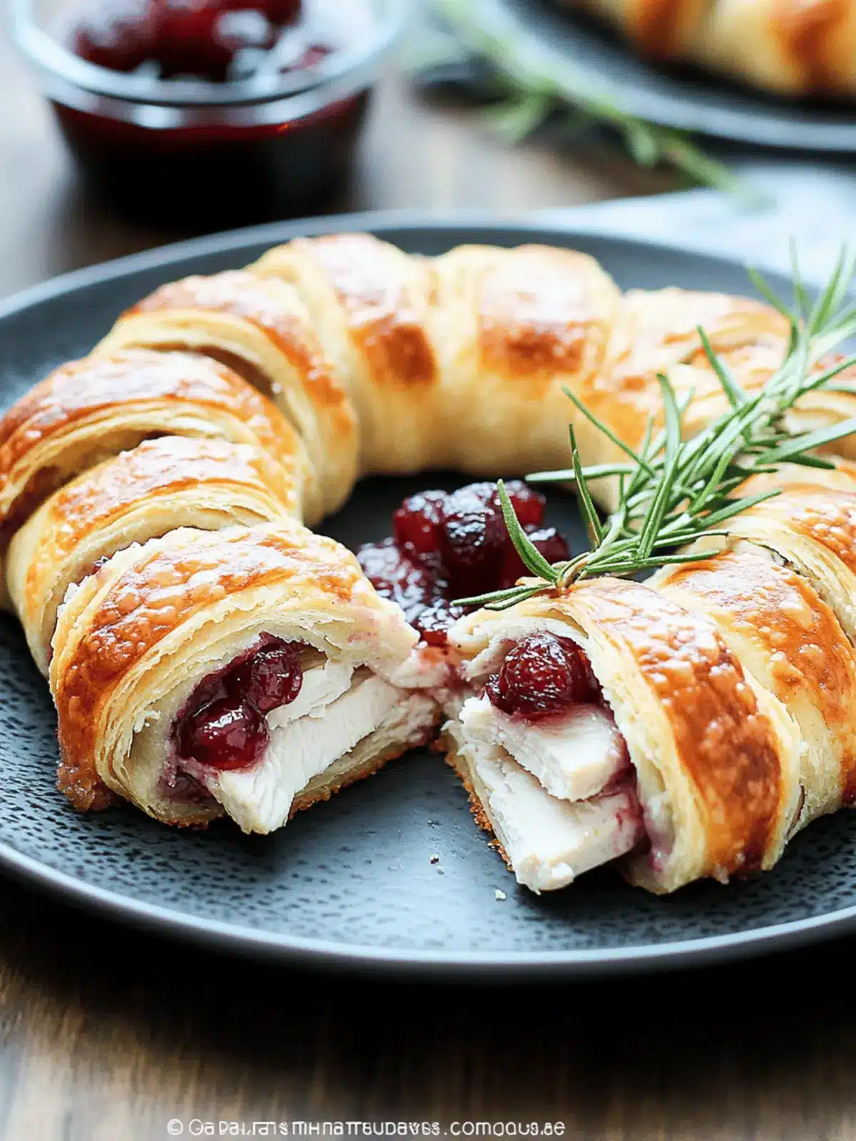 Turkey Cranberry Crescent Ring: A Festive Delight to Savor 4 Turkey Cranberry Crescent Ring