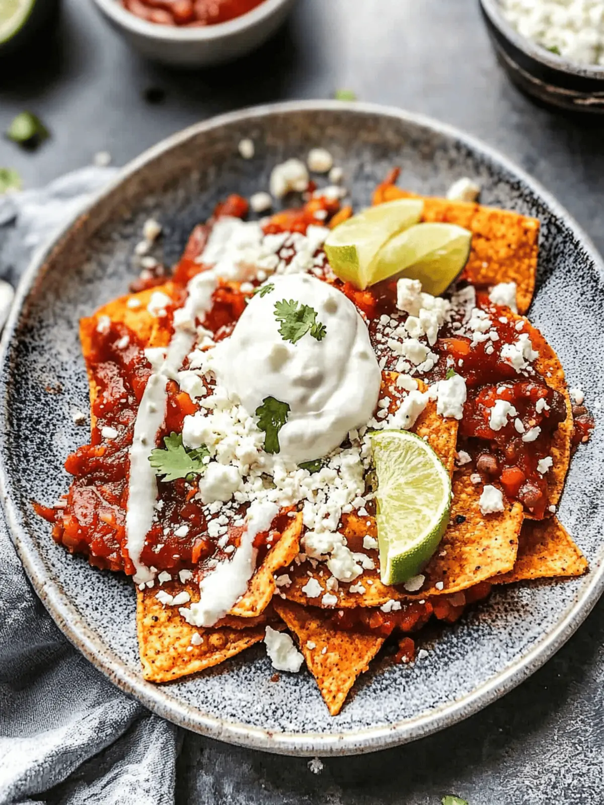 Chilaquiles Bliss: Crispy Tortillas with Zesty Guajillo Sauce 4 Chilaquiles