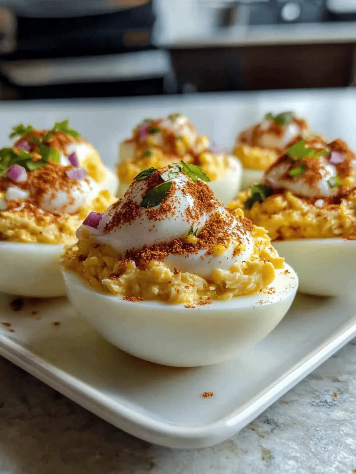 Elote Deviled Eggs