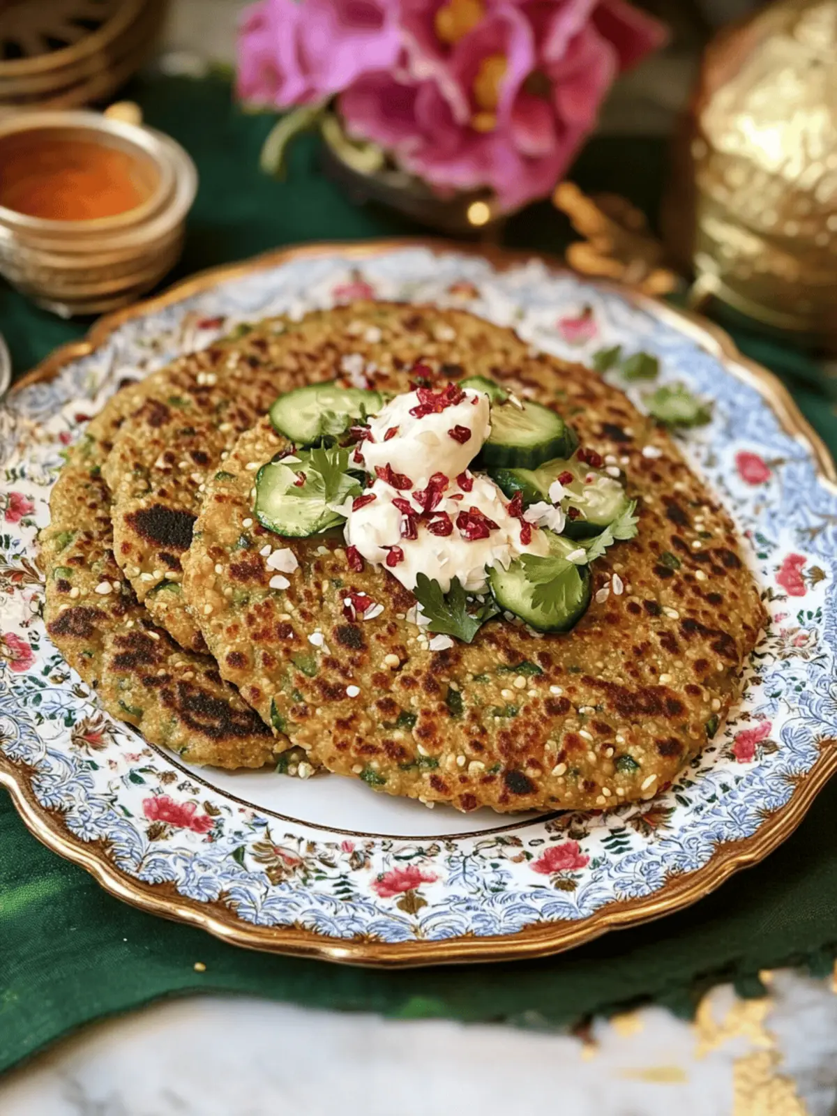 Cucumber Millet Thalipeeth
