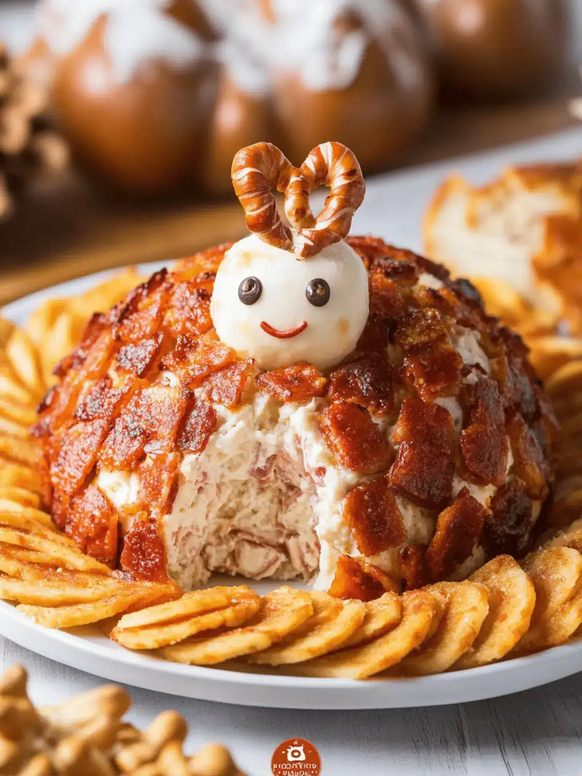 Savory Turkey Cheeseball: Your Thanksgiving Showstopper! 4 Turkey Cheeseball