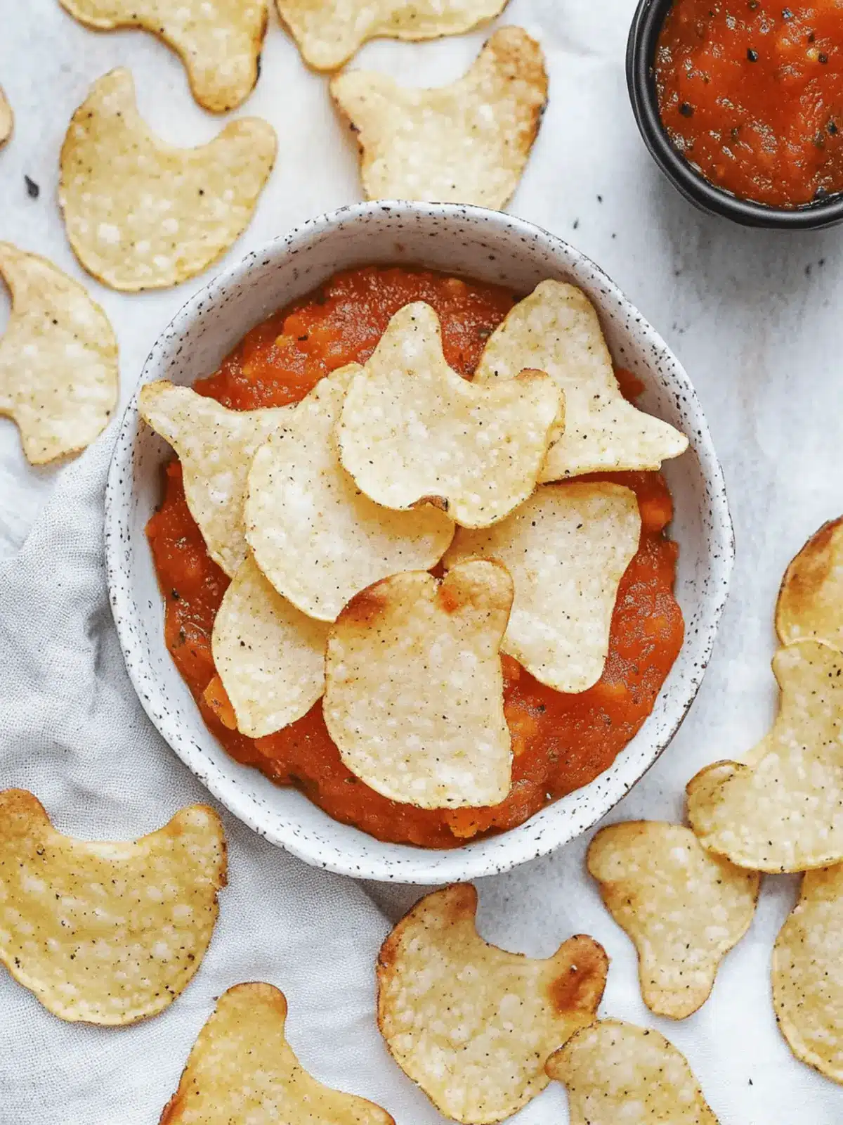 Spooky Baked Halloween Chips