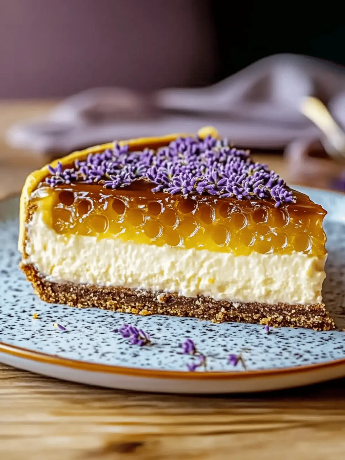 Lemon Lavender Cheesecake
