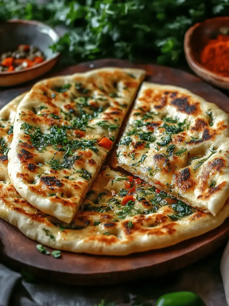 Moroccan Herb-Stuffed Flatbread