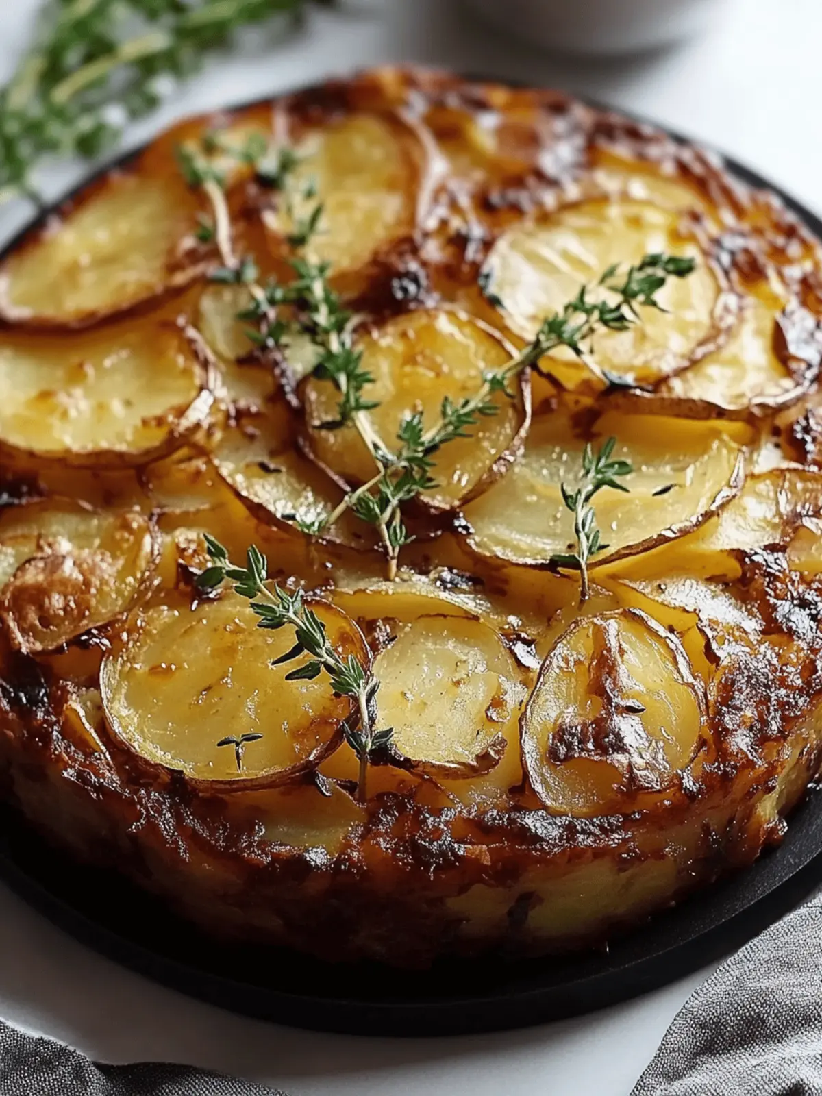 Crispy Balsamic Potato Torte