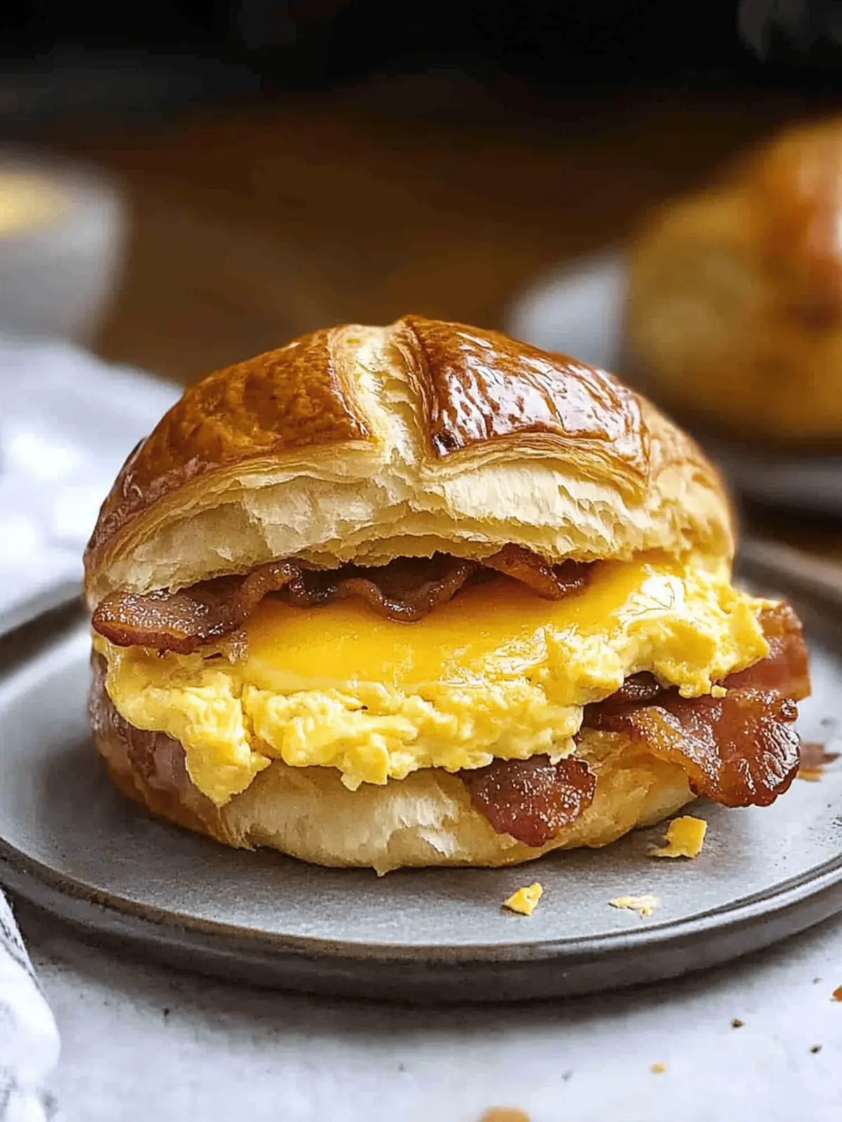 Bacon, Egg, and Cheese Croissant Bliss in Every Bite 5 Bacon, Egg, and Cheese Croissant
