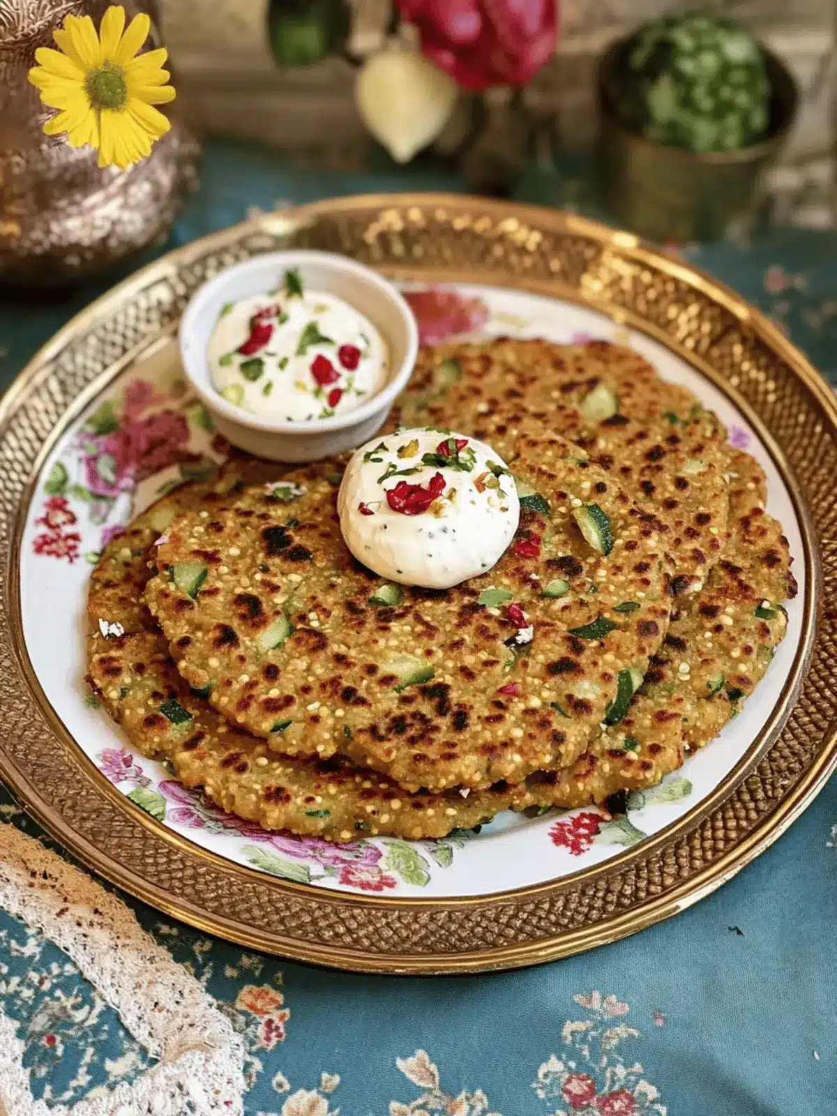 Cucumber Millet Thalipeeth