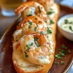 Crabby Shrimp-Stuffed Garlic Bread Bombs