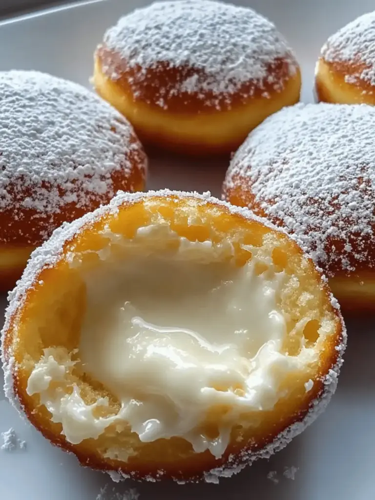 Bavarian Cream Doughnuts