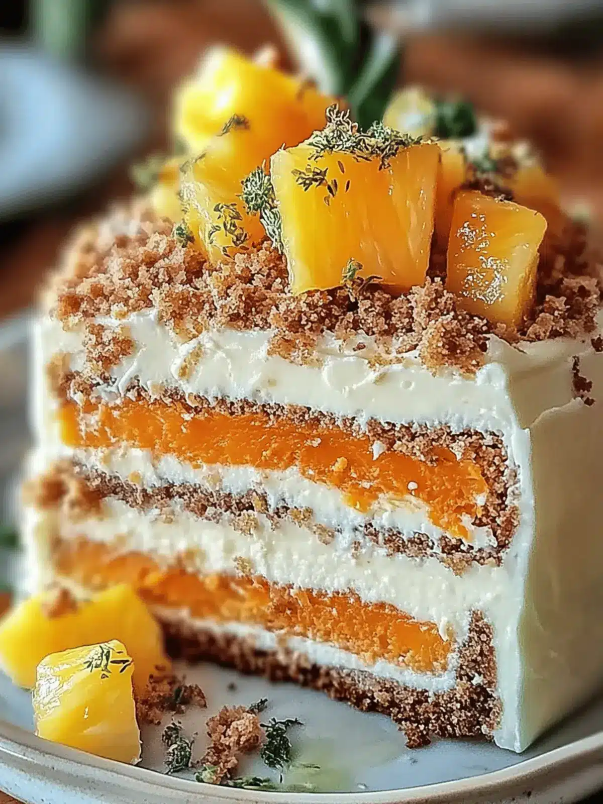 Hawaiian Carrot Pineapple Cake